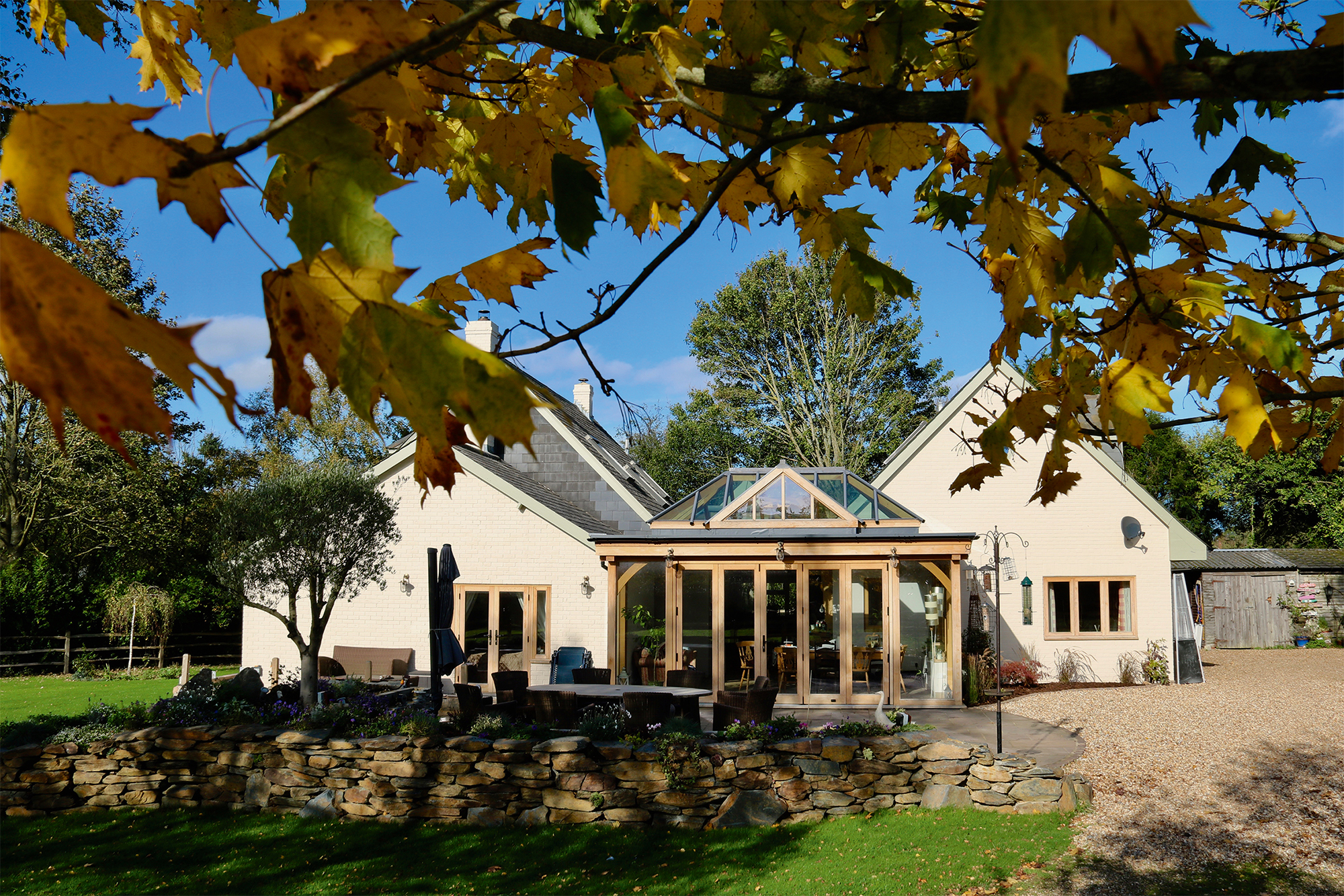 Oak frame orangery