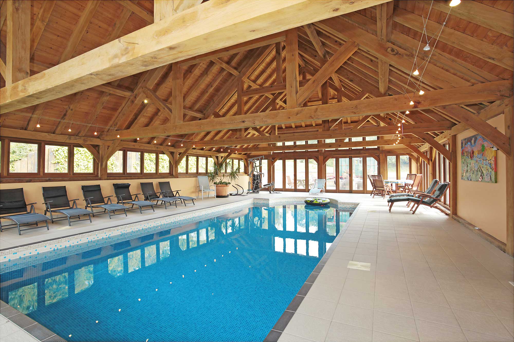 swimming pool in Timber outbuilding