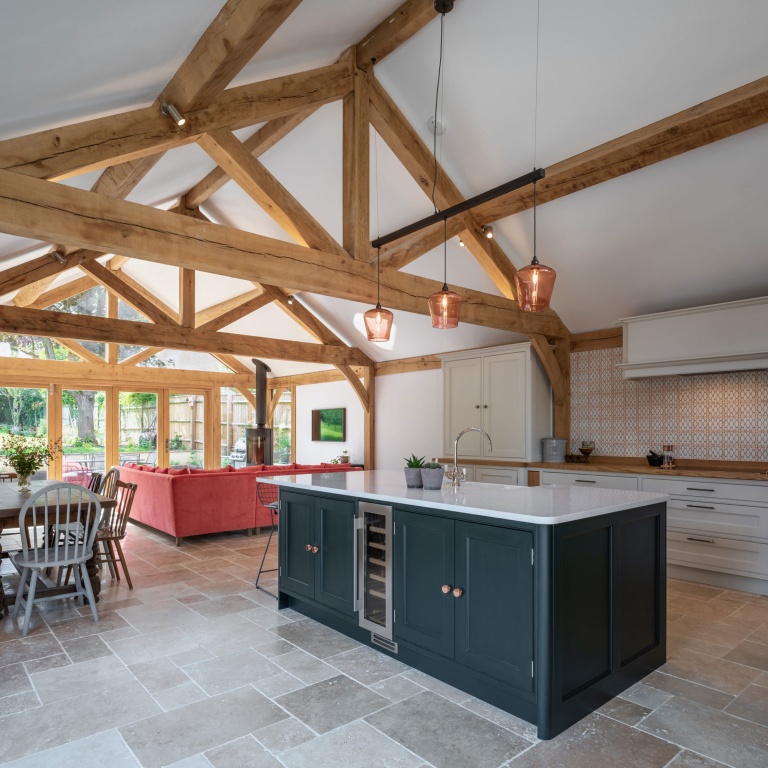 Light Filled Oak Framed Kitchen Extension - Build It