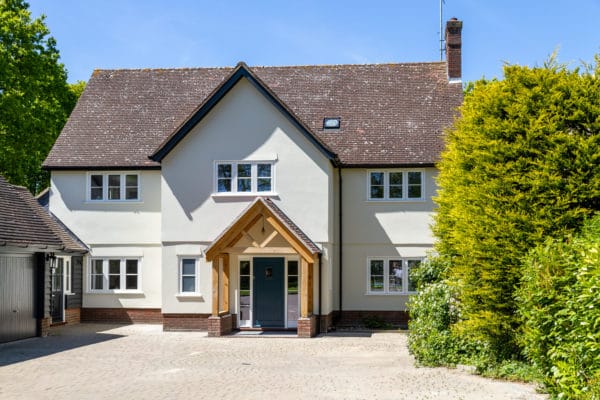 White render house