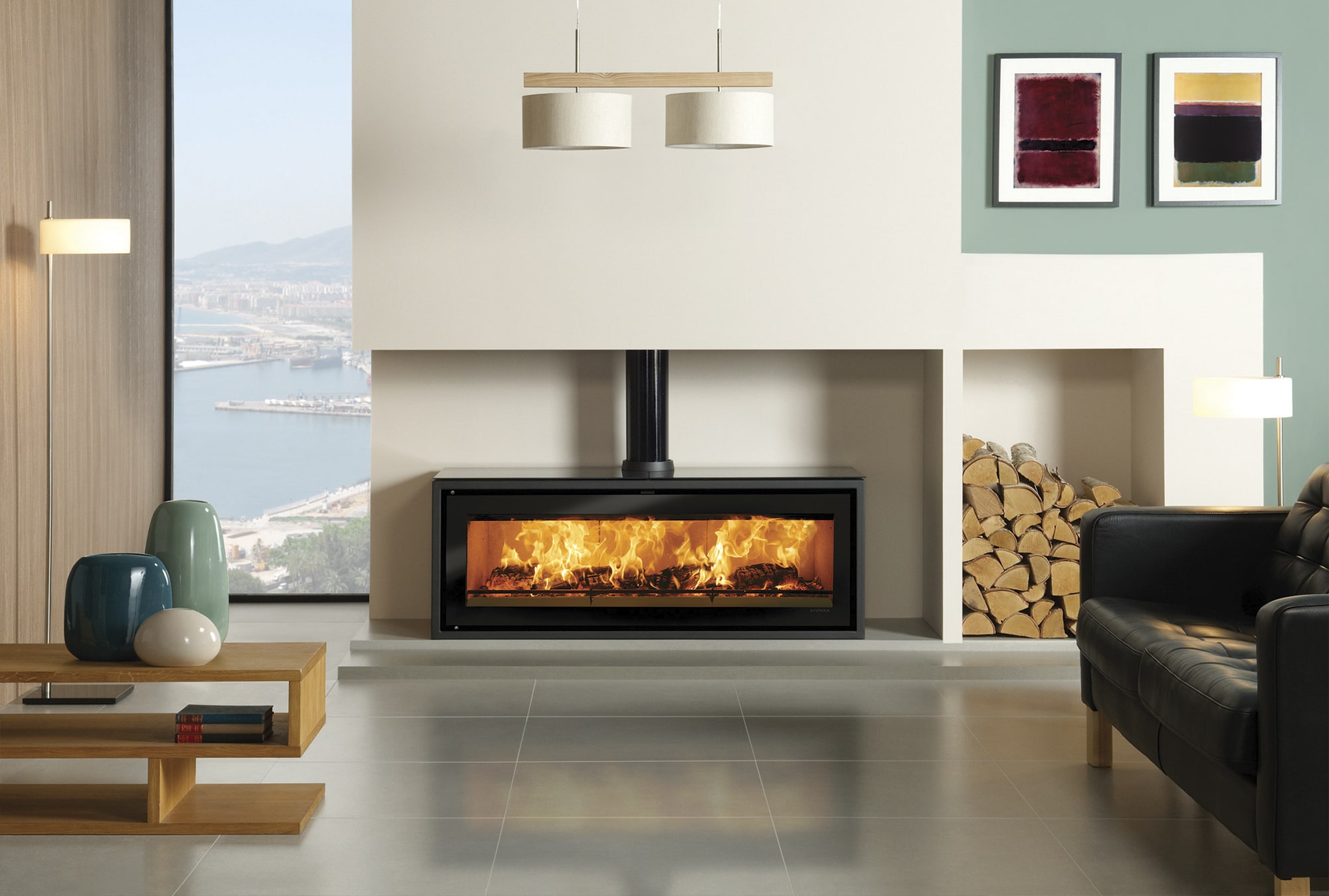 A woodburner with a double view! - Stovax & Gazco