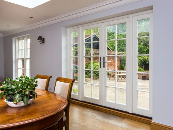 White french doors