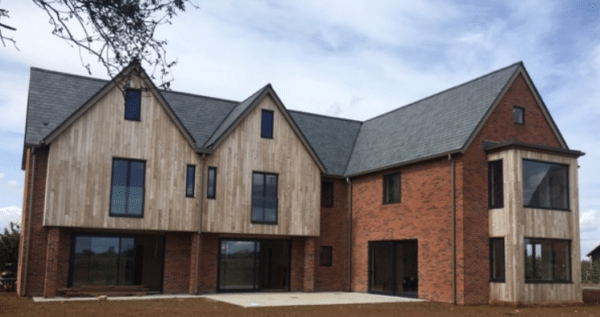 Large timber clad house