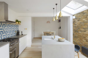 Home extension with rooflights