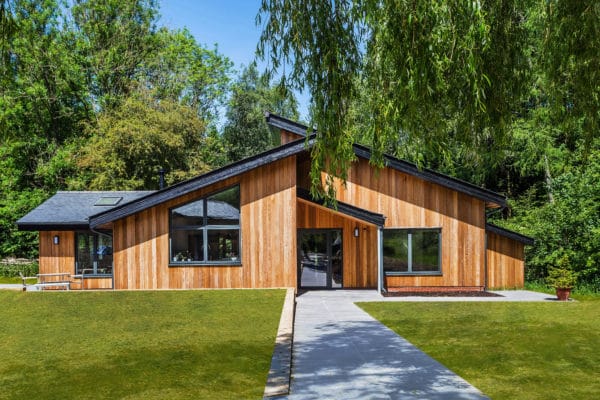 Timber clad house