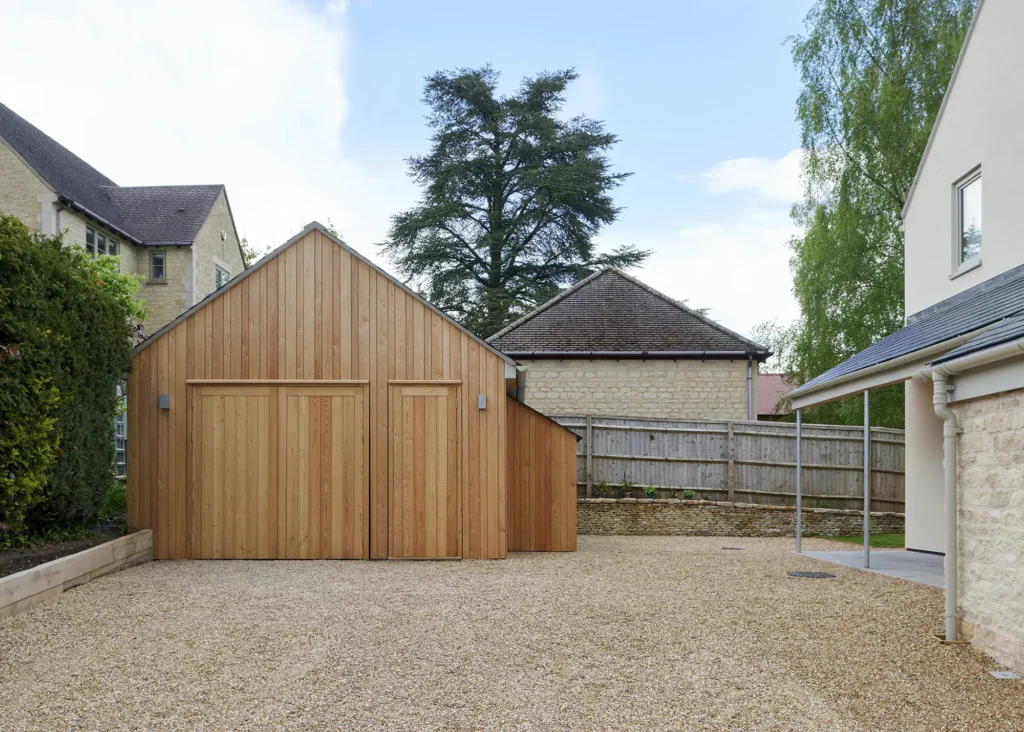 Modern Garage Idea with Hidden Doors