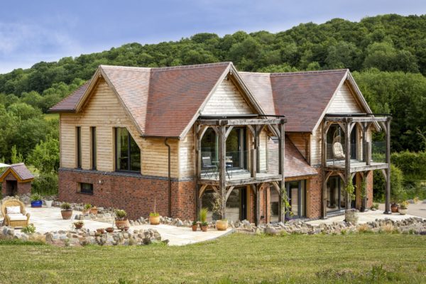 Oak frame passivhaus