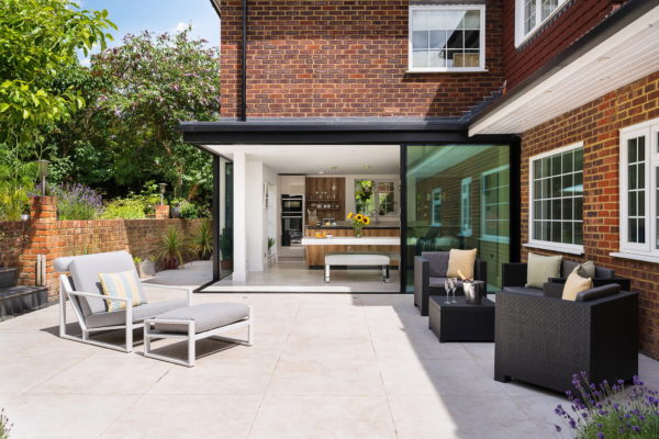 Kitchen into outdoor patio