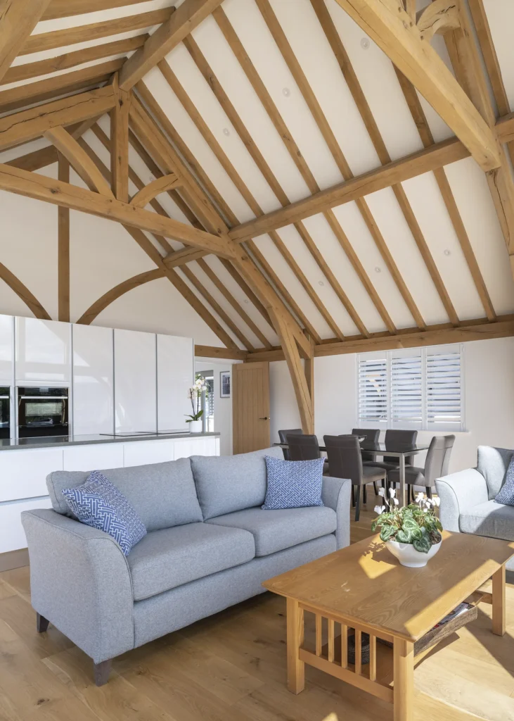 Striking Timber-Clad Oak Frame Home in the Welsh Countryside