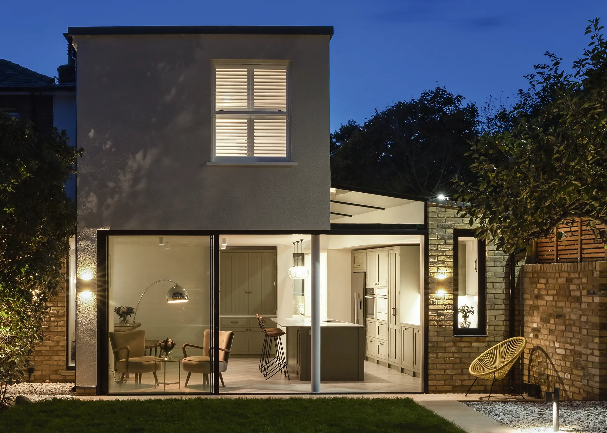 Rear Kitchen-Diner Extension with Glazed Sliding Doors