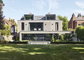 Neo-Georgian House Transformed with an Ultra-Contemporary Rear Extension