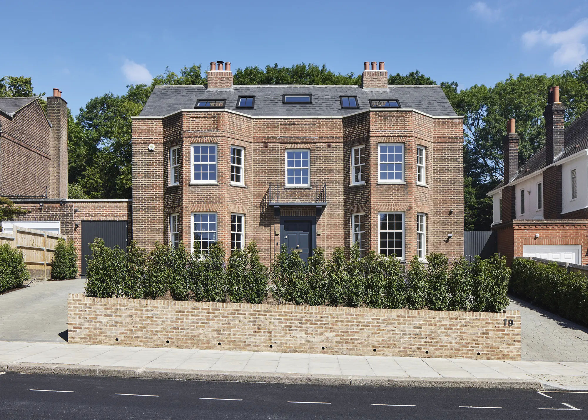 Knock-Down & Rebuild Home with a Neo-Georgian Facade